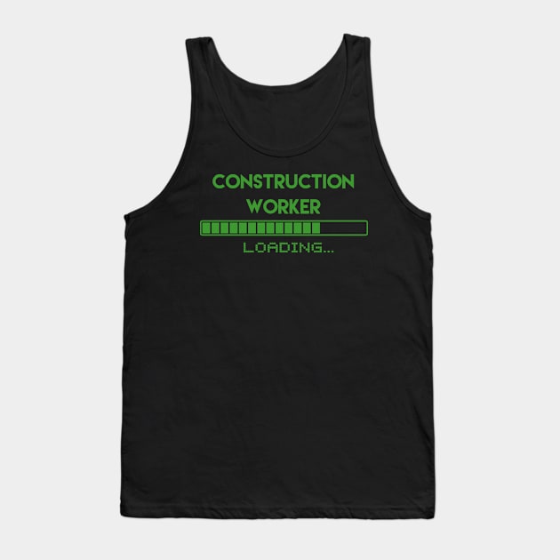 Construction Worker Loading Tank Top by Grove Designs